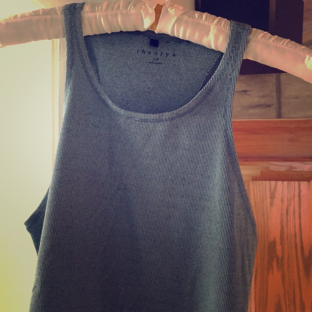 Theory  Tank Top Teal, sleek sophisticated